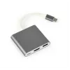 Gembird A-CM-HDMIF-02-SG USB-näytönohjainadapteri 3840 x 2160 pikseliä harmaa