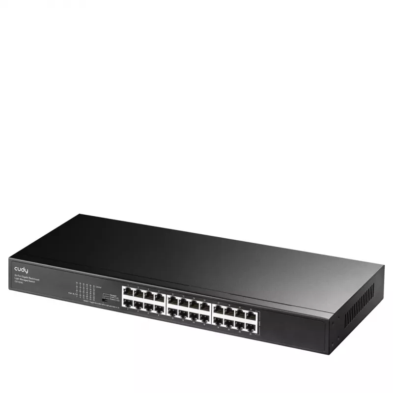 Cudy GS1024E verkkokytkin Managed Gigabit Ethernet (10/100/1000) musta