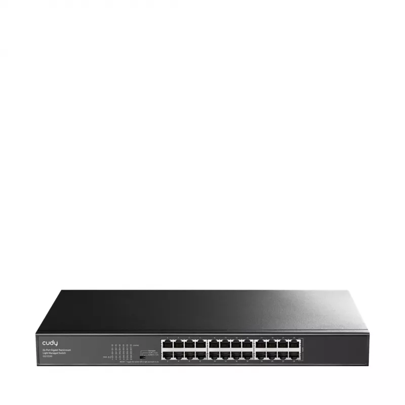 Cudy GS1024E verkkokytkin Managed Gigabit Ethernet (10/100/1000) musta