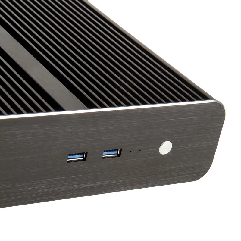 Akasa Euler S tuulettimeton Thin-Mini-ITX-kotelo, OEM – musta