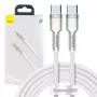 Kaapeli USB-C–USB-C Baseus Cafule, 100W, 2m (valkoinen)