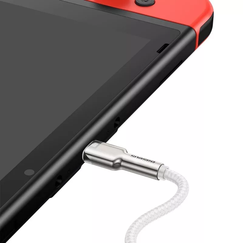 Kaapeli USB-C–USB-C Baseus Cafule, 100W, 2m (valkoinen)