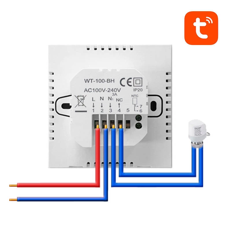 Avatto ZWT100 älytermostaatti 3A ZigBee lämminvesivaraaja TUYA