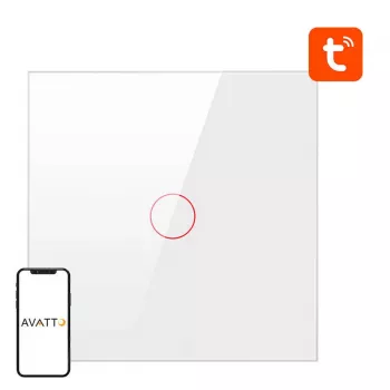 Älyvalokytkin ZigBee Avatto ZTS02-EU-W1 1 Way TUYA (valkoinen)