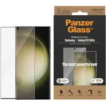 PanzerGlass Ultra-Wide Fit Sam S23 Ultra S918 näytönsuoja 7317 asennustyökalulla