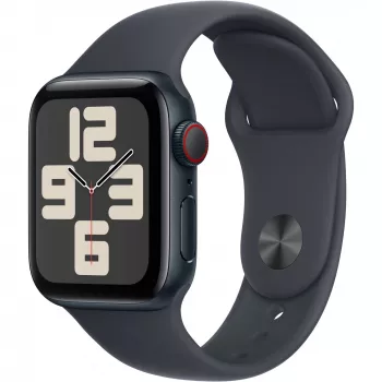 APPLE Watch SE GPS + Cellular 40 mm keskiyö alumiinikuori keskiyö sport-rannekkeella – S/M