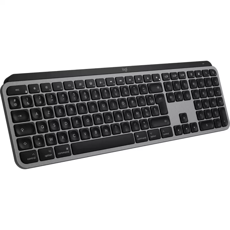 Logitech Master Series MX Keys S Macille - näppäimistö - täysikokoinen - taustavalaistu - langaton - Bluetooth LE - AZERTY - ranska - Space Gray (920-011625)