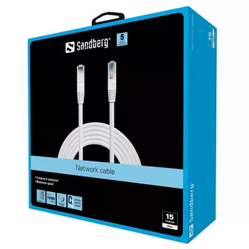SANDBERG verkkokaapeli - RJ-45 (M) - RJ-45 (M)