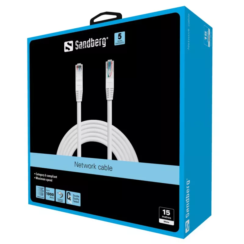 SANDBERG verkkokaapeli - RJ-45 (M) - RJ-45 (M)