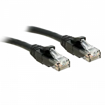 Lindy - verkkokaapeli - RJ-45 (M) - RJ-45 (M) - 30 cm - UTP - CAT 6 - valettu, lukkokielekkeen suojaus, säie - musta (48075)