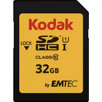 Kodak – flash-muistikortti – 32 GB – UHS-I U1 / Class10 – 580x – SDHC UHS-I (EKMSD32GHC10K)