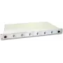 Lightwin kuitujatkosrasia, 12 kuitua, 6x DLC Singlemode, 9/125µm OS2 G657.A1 pigtail-kuitujatkosrasia (SPBOX 12E09 OS2 DLC)