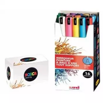 Posca PC-1MR tussisarja, 16 kpl
