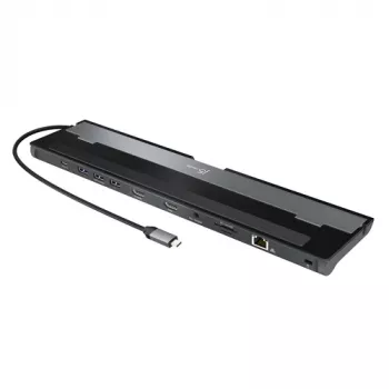 j5create JCD542-N USB-C® Dual HDMI™ telakointiasema – USB 3.2 Gen 1 (3.1 Gen 1) Type-C – 3,5 mm – HDMI – RJ-45 – USB 3.2 Gen 1 (3.1 Gen 1) Type-A – USB 3.2 Gen 1 (3.1 Gen 1) Type-C