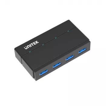 UNITEK Y-HB03001 USB-keskitin USB 3.2 Gen 1 (3.1 Gen 1) Type-B 5000 Mbit/s musta