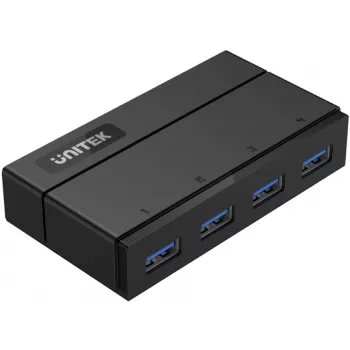 UNITEK Y-HB03001 USB-keskitin USB 3.2 Gen 1 (3.1 Gen 1) Type-B 5000 Mbit/s musta