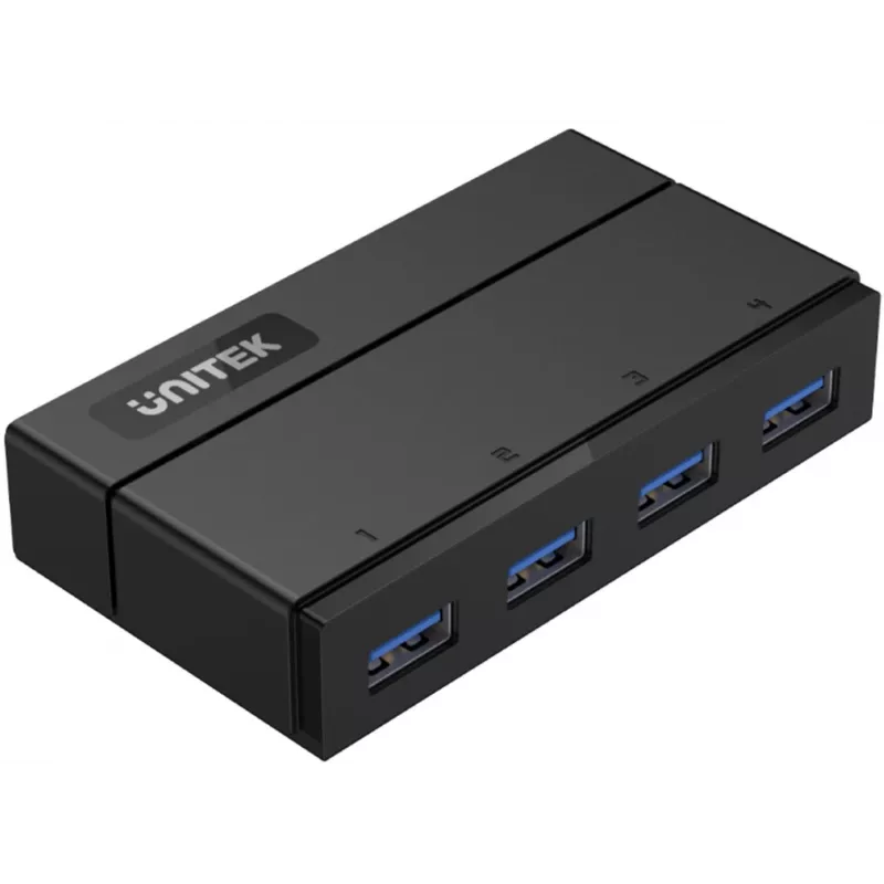 UNITEK Y-HB03001 USB-keskitin USB 3.2 Gen 1 (3.1 Gen 1) Type-B 5000 Mbit/s musta