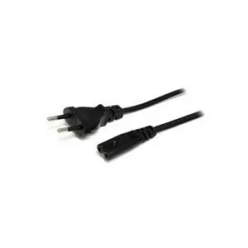 StarTech.com 2 m kannettavan laturikaapeli, EU-pistoke C7, 2,5A 250V, 18AWG, kannettavan/tulostimen virtakaapeli, kannettavan laturin kaapeli, kannettavan virtalähteen kaapeli - UL
