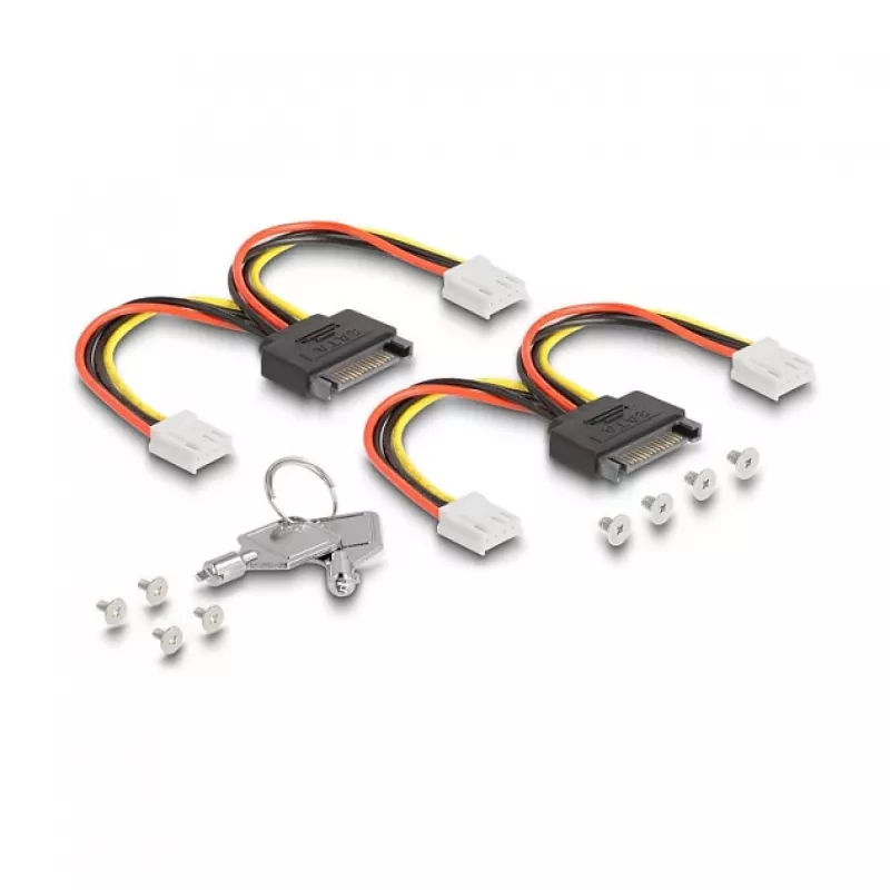 Delock 3.5 vaihtokehys 4x M.2 NVMe SSD:lle OcuLink SFF-8612 -liitännällä (47111)