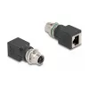 Delock M12-adapteri X-koodattu 8-pin liitin RJ45-liittimeen suora