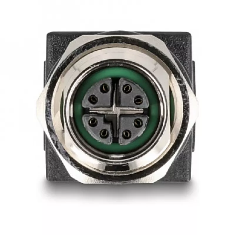 Delock M12-adapteri X-koodattu 8-pin liitin RJ45-liittimeen suora