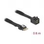 Delock kaapeli Mini SAS HD SFF-8643 - ohut SAS SFF-8654 4i 60 cm