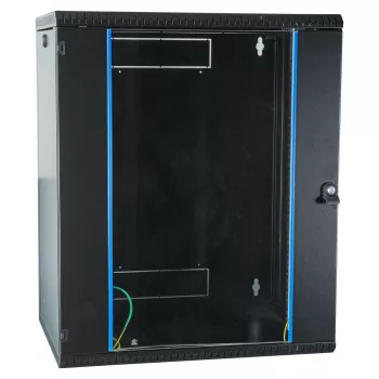 EFB 19 seinäkotelo 15HE, kiinteä, 1-osainen, RAL9005, syvyys 450 mm