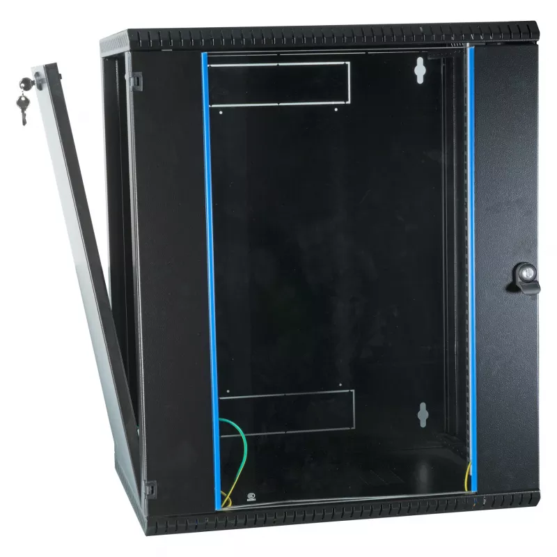 EFB 19 seinäkotelo 15HE, kiinteä, 1-osainen, RAL9005, syvyys 450 mm