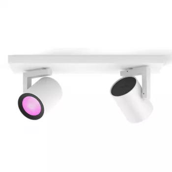 Philips Hue White&Col. Amb. Argenta -kohdevalaisin 2-lamp. valkoinen 2x4,2W.
