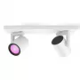 Philips Hue White&Col. Amb. Argenta -kohdevalaisin 2-lamp. valkoinen 2x4,2W.