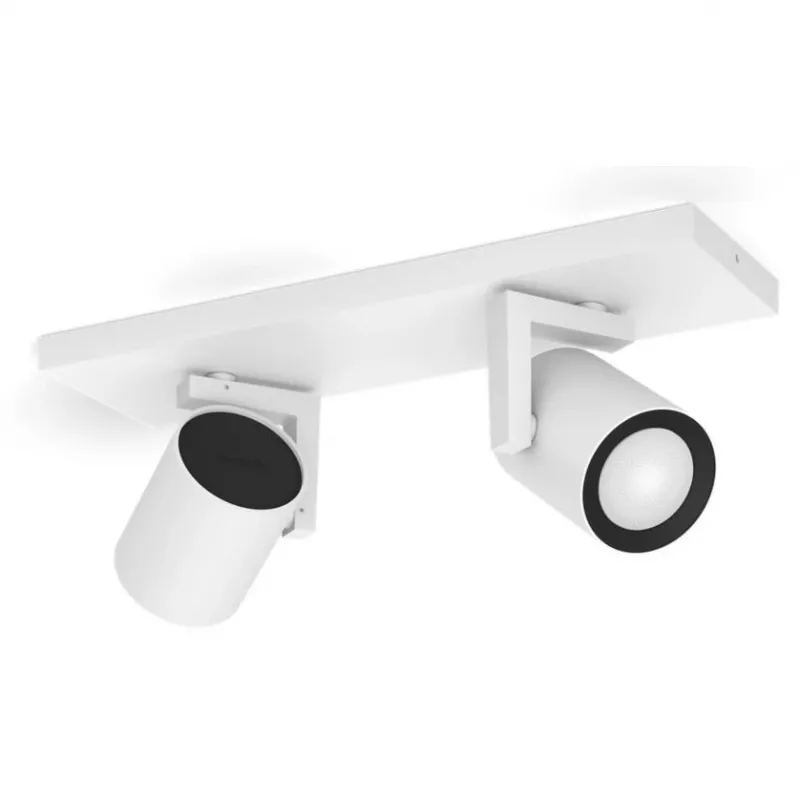 Philips Hue White&Col. Amb. Argenta -kohdevalaisin 2-lamp. valkoinen 2x4,2W.