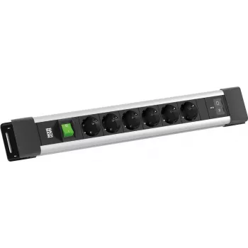 BACHMANN CONNECTUS 6xCEE7/3 1x kytkin, 1xUSB C/C 45W L=2,0m CEE7/7 harmaa (BM0022770)