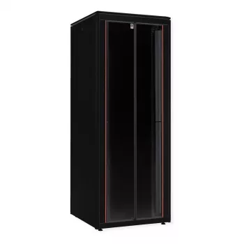 ROLINE 19 tuuman verkkokaappi Pro 47 HE, 800x800 LxS lasiovi musta