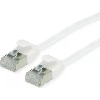 ROLINE Green - patch-kaapeli - RJ-45 (M) - RJ-45 (M) - 30 cm - U/FTP - CAT 6a - halogeeniton, valettu, Snagless, kierretty - valkoinen (21.44.1699)