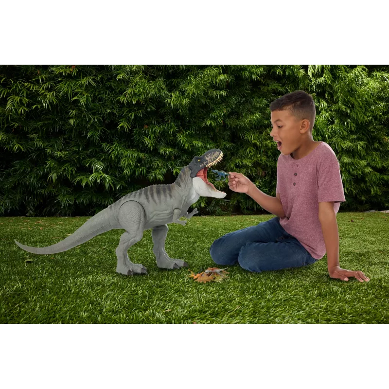 Jurassic World Rebirth Super Colossal Tyrannosaurus Rex -toimintahahmo, T-Rex dinosaurusten elokuvalelu