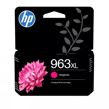 HP 963XL magenta alkuperäinen tulostuskasetti, korkea (XL) tuotto, magenta, pigmenttimuste, 23,25 ml, 1 kpl, yksittäispakkaus