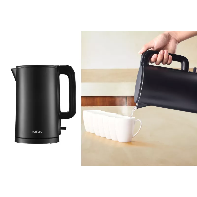 Tefal Thermo Protect KO1408E0 sähköinen vedenkeitin 1,5 l 1500 W musta