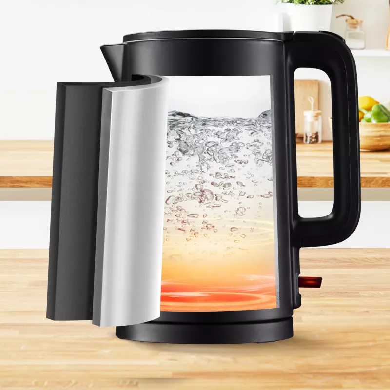 Tefal Thermo Protect KO1408E0 sähköinen vedenkeitin 1,5 l 1500 W musta