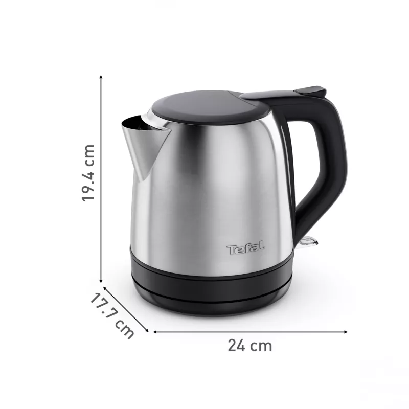 Tefal Subito Mini KO5S2DE0 vedenkeitin 1 l 2400 W musta, ruostumaton teräs