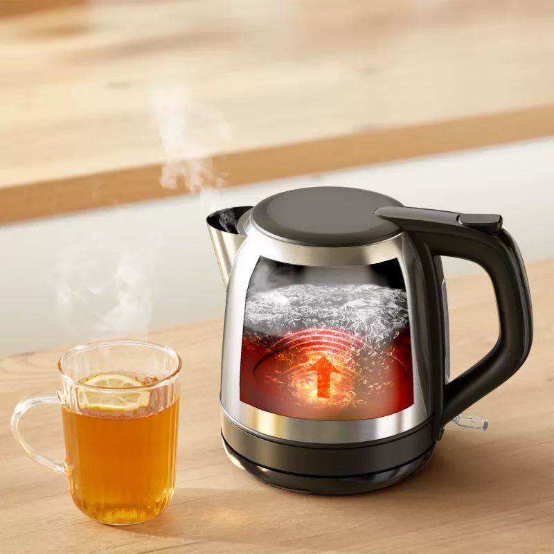 Tefal Subito Mini KO5S2DE0 vedenkeitin 1 l 2400 W musta, ruostumaton teräs