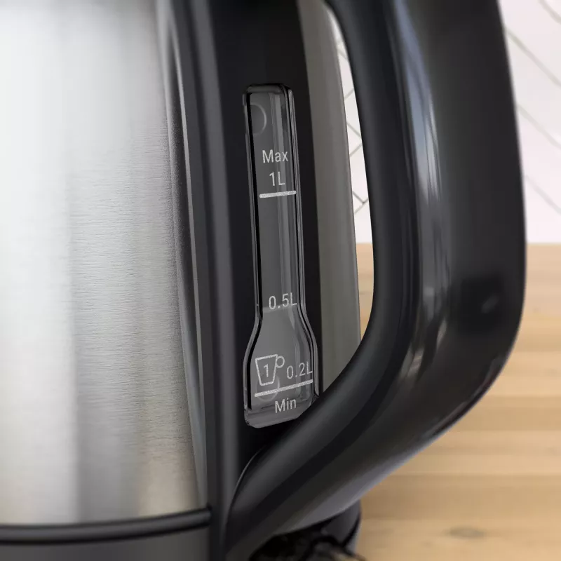 Tefal Subito Mini KO5S2DE0 vedenkeitin 1 l 2400 W musta, ruostumaton teräs