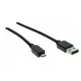 Hypertec 532456-HY USB 2.0 -kaapeli, USB A - Micro-USB B, 2 m, musta