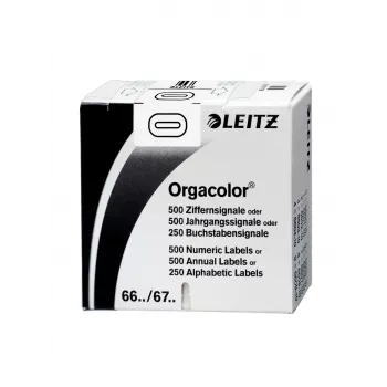 Leitz Orgacolor itseliimautuva tarra, pyöristetty suorakaide, valkoinen