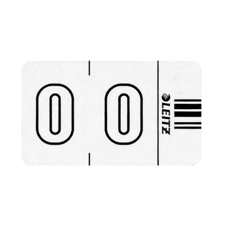 Leitz Orgacolor itseliimautuva tarra, pyöristetty suorakaide, valkoinen