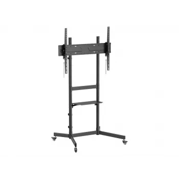 Equip Economy TV-teline 55 tuumaa - 100 tuumaa, 2,54 m (100 tuumaa), 100 x 100 mm, 800 x 600 mm, -10 - 5°, muovi, ruostumaton teräs, musta