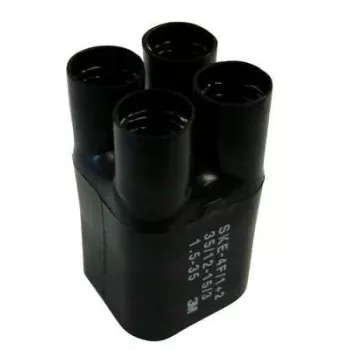 3M SKE 4F/1+2, kutistesukka, musta, 10 cm, 3,5 cm, 1 kpl, 120 °C