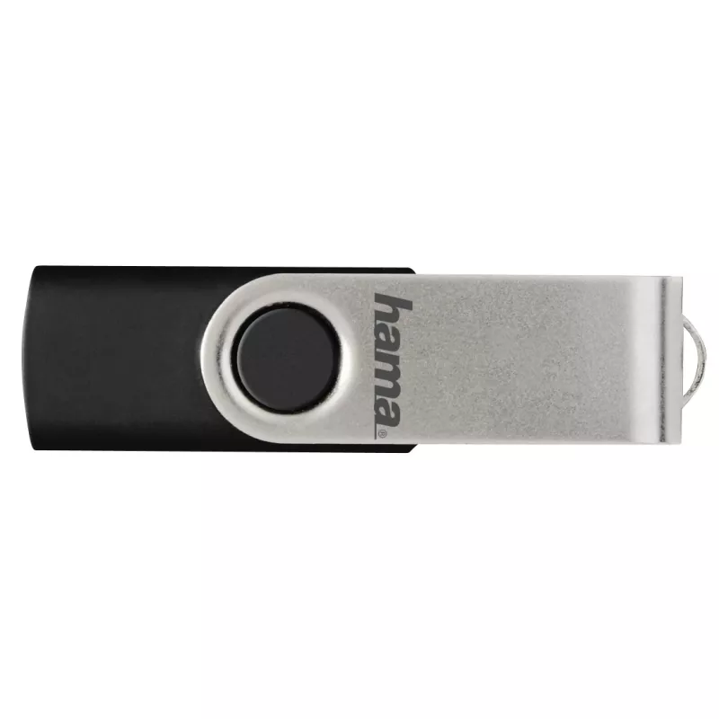 Hama 00181059 USB-muistitikku 8 GB USB Type-A 2.0 musta, hopea