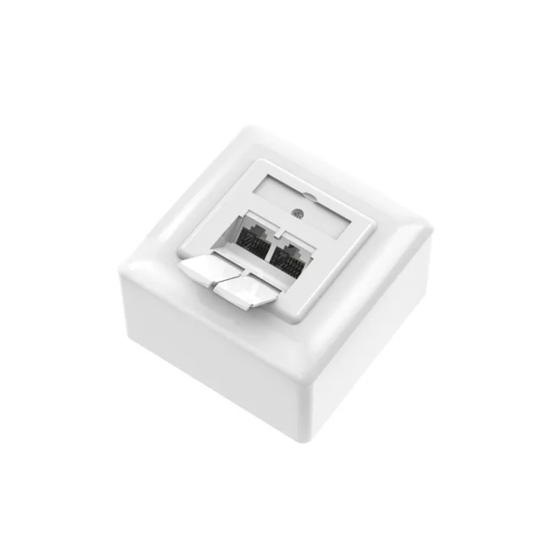 Hama 00300029 verkkopistorasia 2 x RJ-45 valkoinen