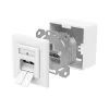 Hama 00300029 verkkopistorasia 2 x RJ-45 valkoinen