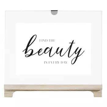 Hama Beauty yksittäinen valokuvakehys läpinäkyvä, valkoinen